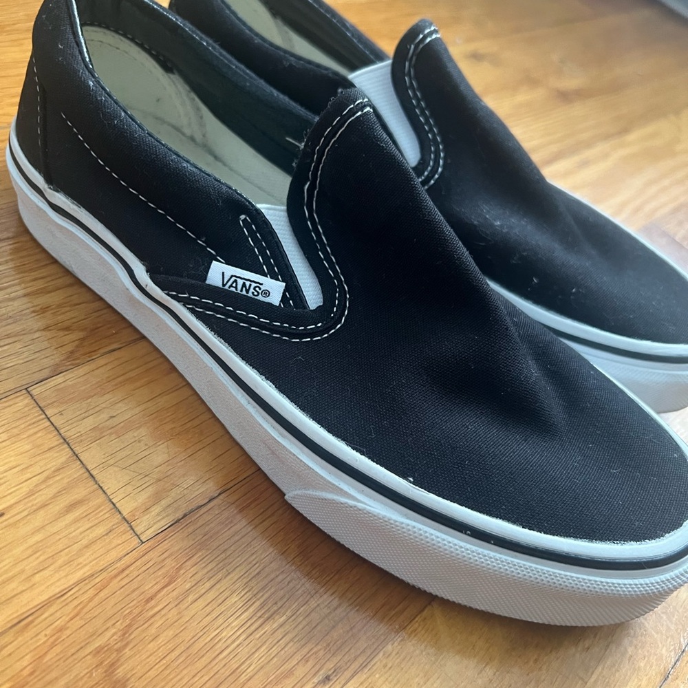 Vans Black Slip-On Sneakers